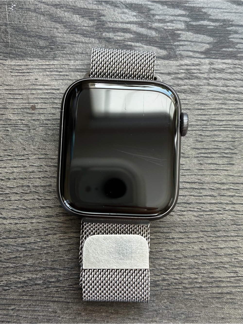 Apple Watch Series 6 44mm GPS 32GB Silver Stainless Steel Gray Milanese